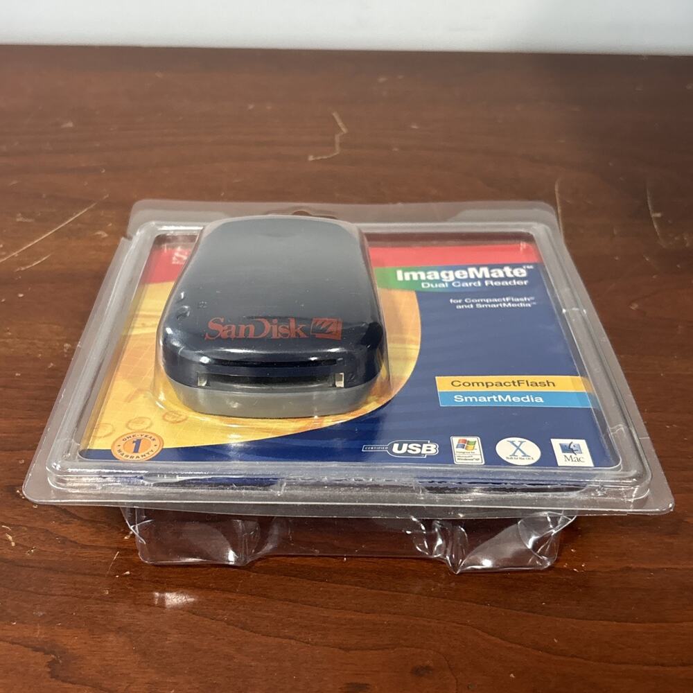 SanDisk ImageMate Dual Card Reader SDDR-75-07 For CompactFlash & SmartMedia New - Picture 5 of 5